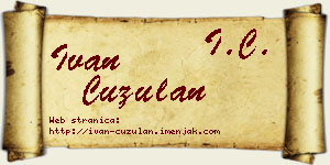 Ivan Ćuzulan vizit kartica